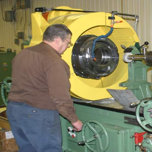 Internal diameter grinding of a journal housing at HFW Industries.